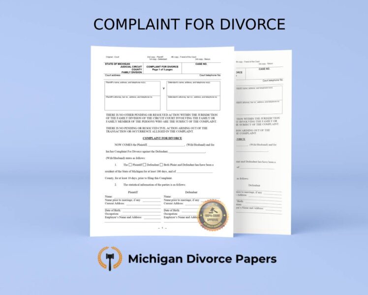 michigan complainе for divorce